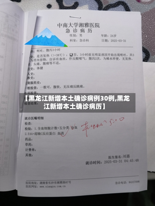 【黑龙江新增本土确诊病例30例,黑龙江新增本土确诊病历】-第2张图片